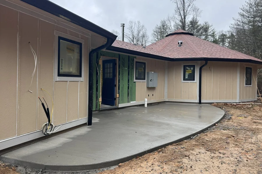 Concrete patio base installation in Asheville, NC by Concrete Kid LLC