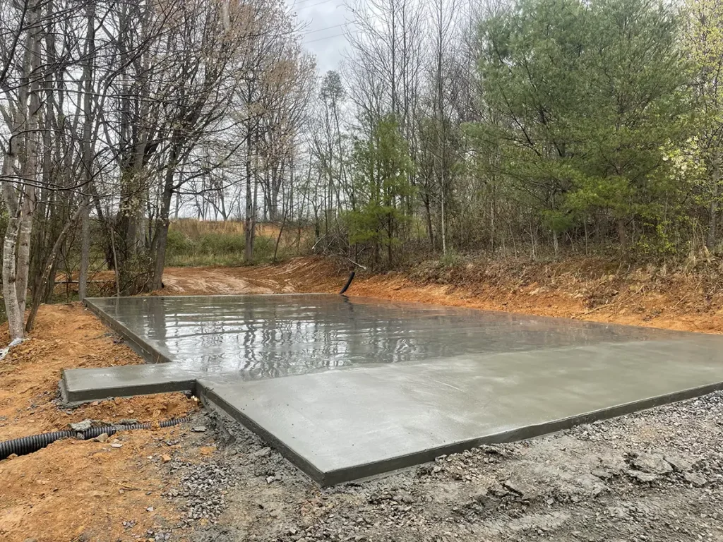 Concrete foundation