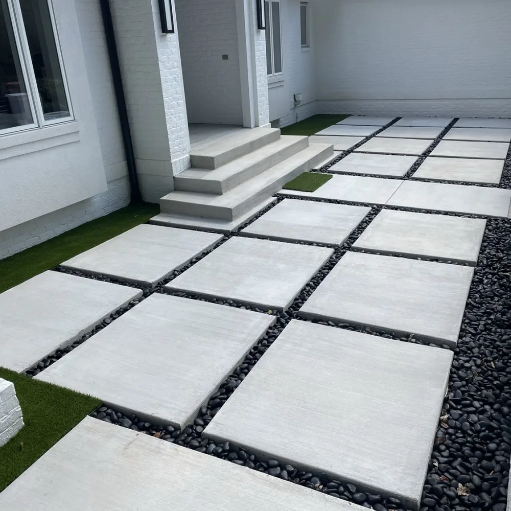 Concrete patio
